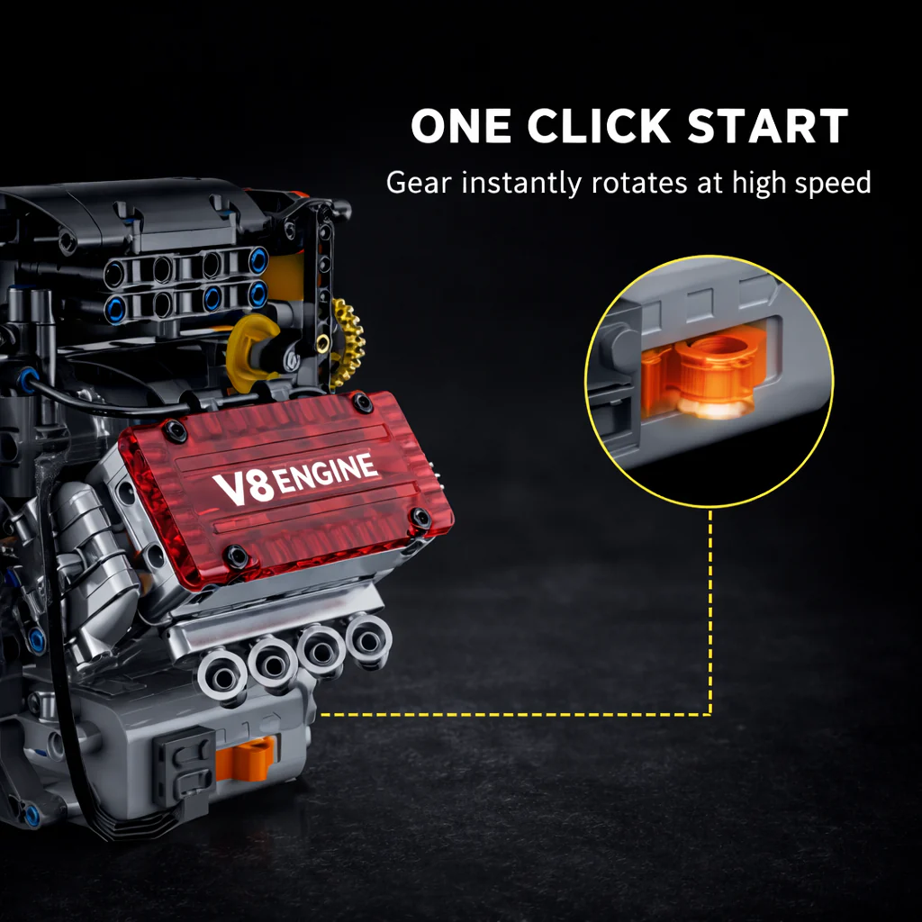 Functional V8 Block Engine – DriveLabs