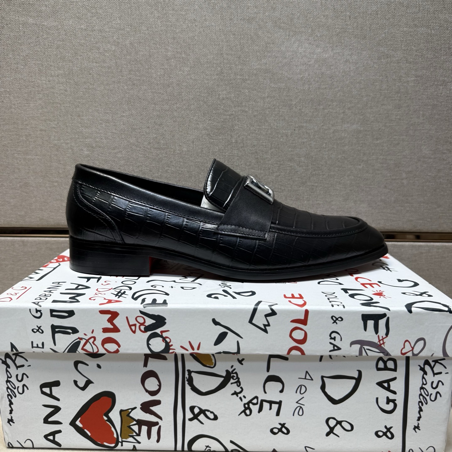 D&G men's leather shoes-31