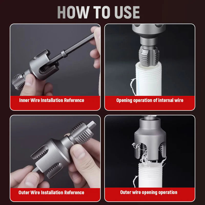 Water Pipe Thread Opener New Electric Drill Tapping Tool