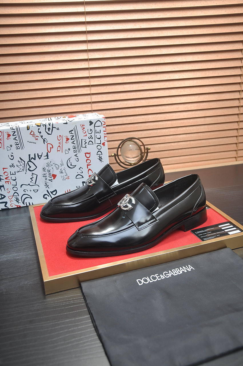 D&G men's leather shoes-26