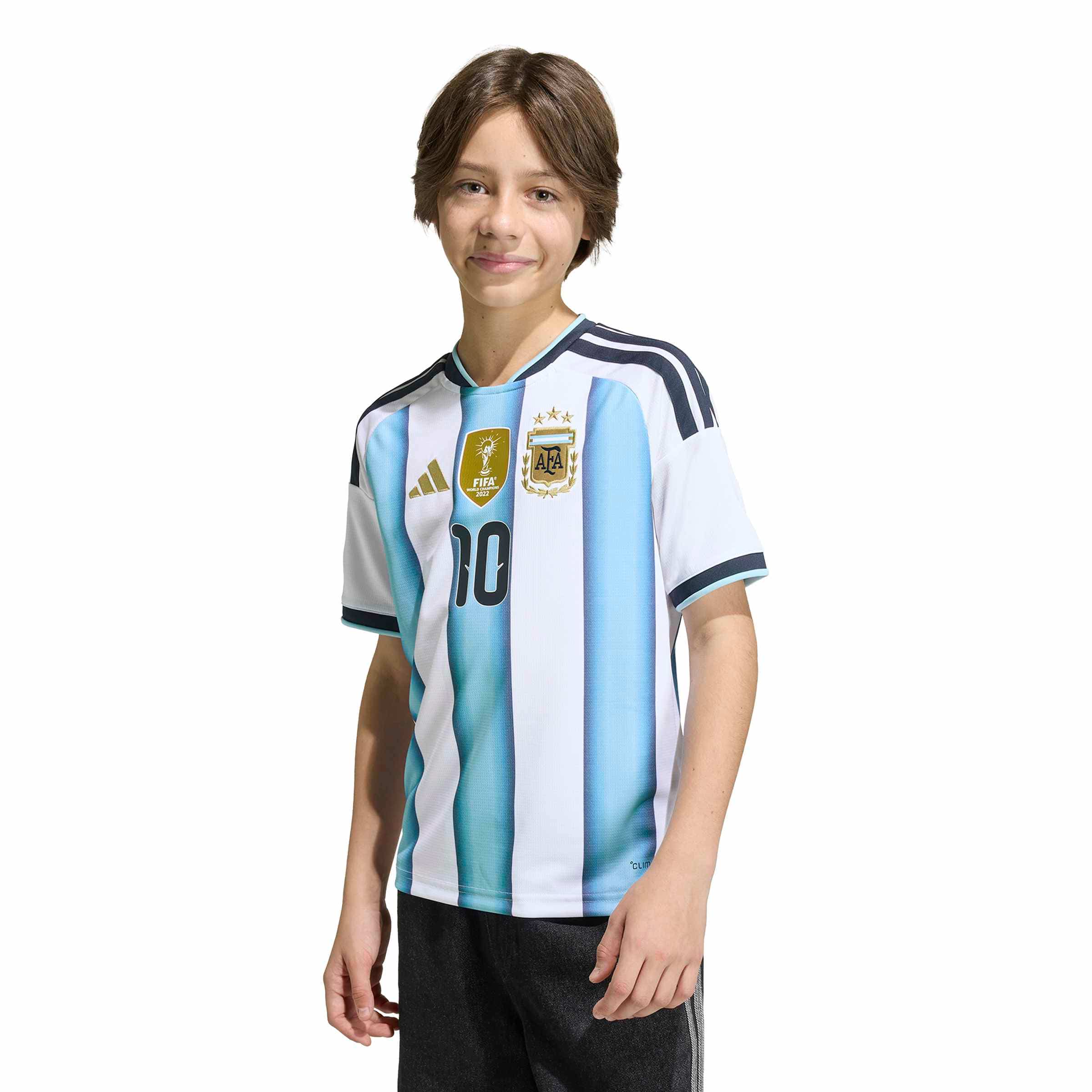 Argentina 26 Home Messi Jersey Youth