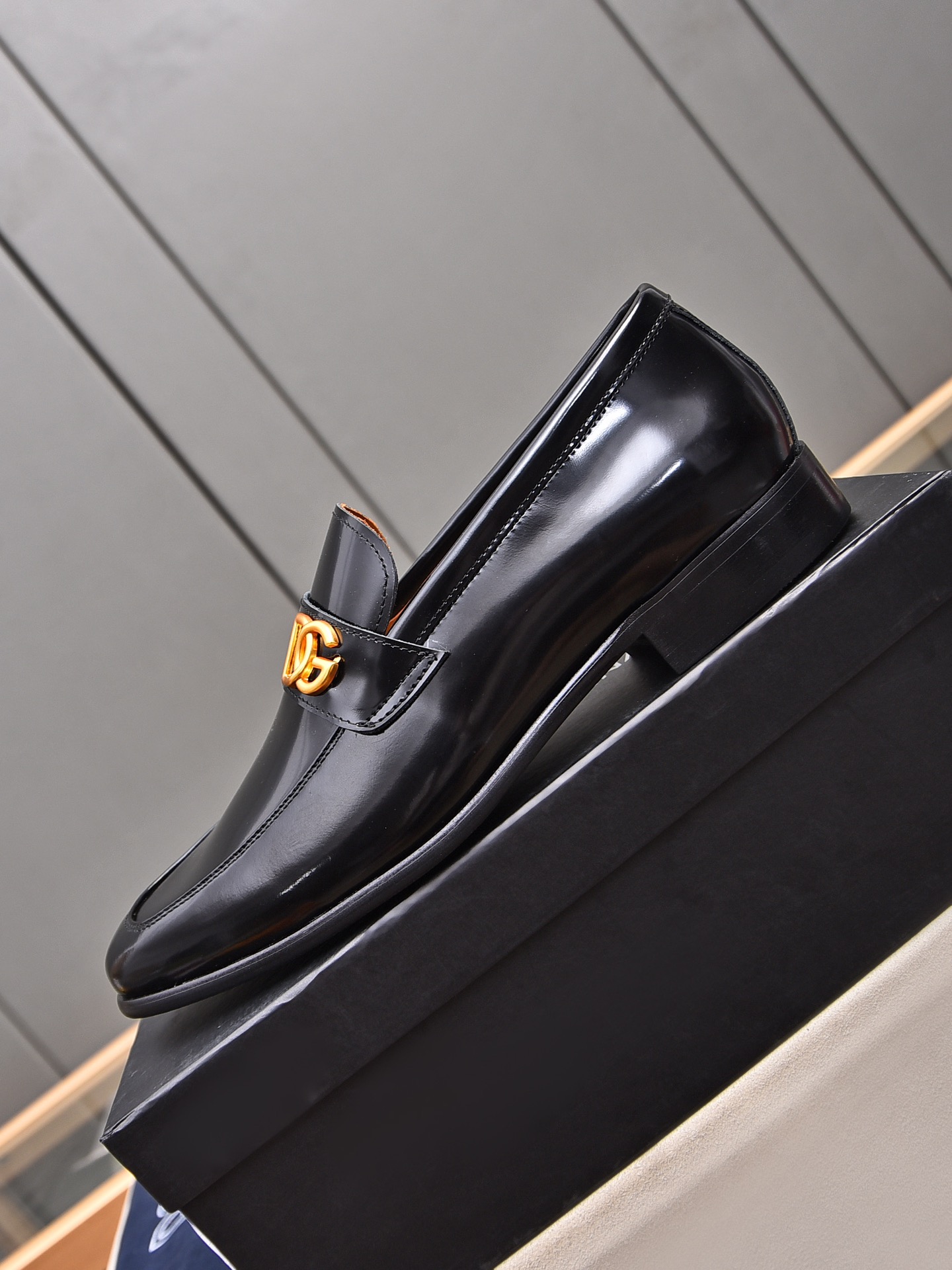 D&G men's leather shoes-74