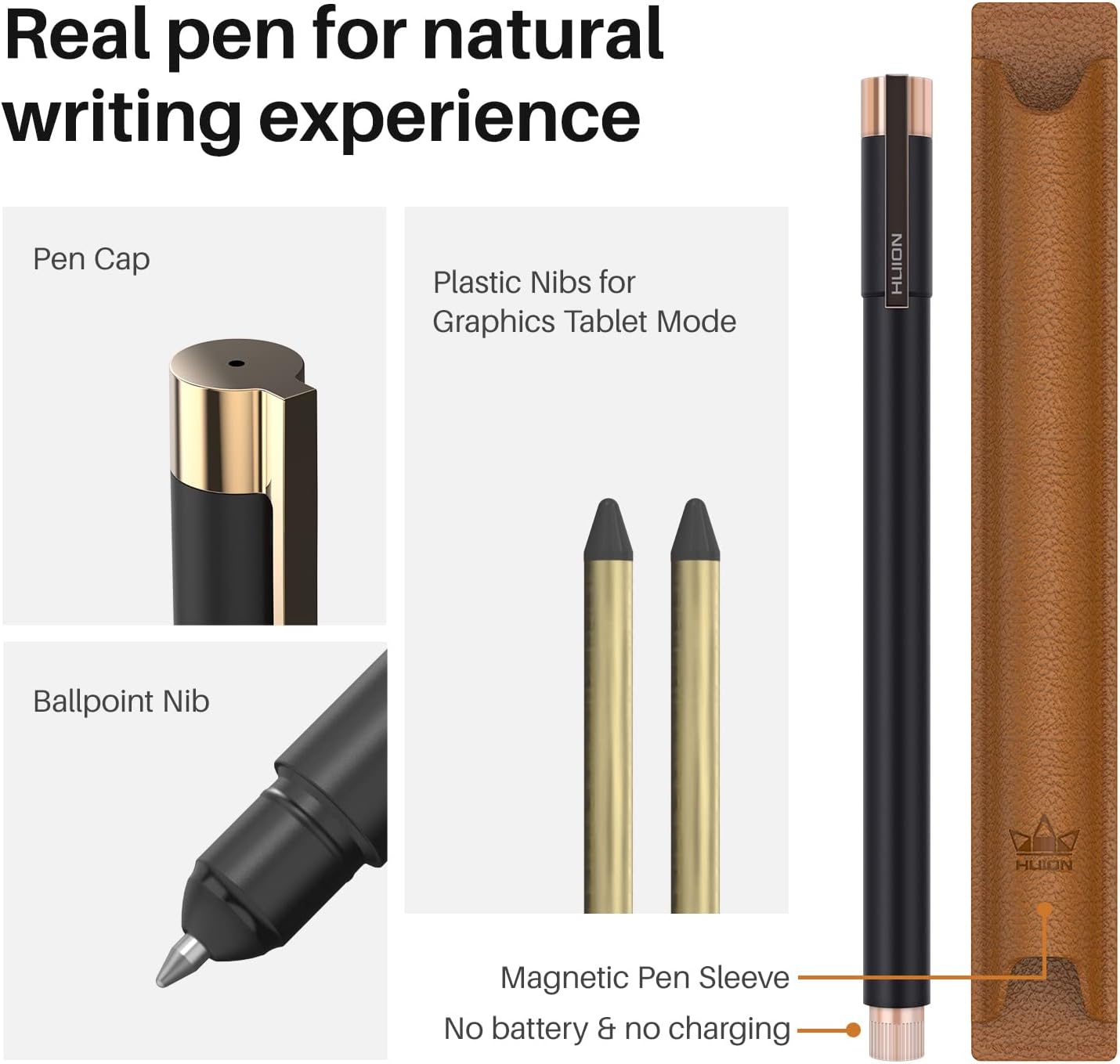 2-in-1 Digital Notebook Drawing Tablet With Battery-free Pen