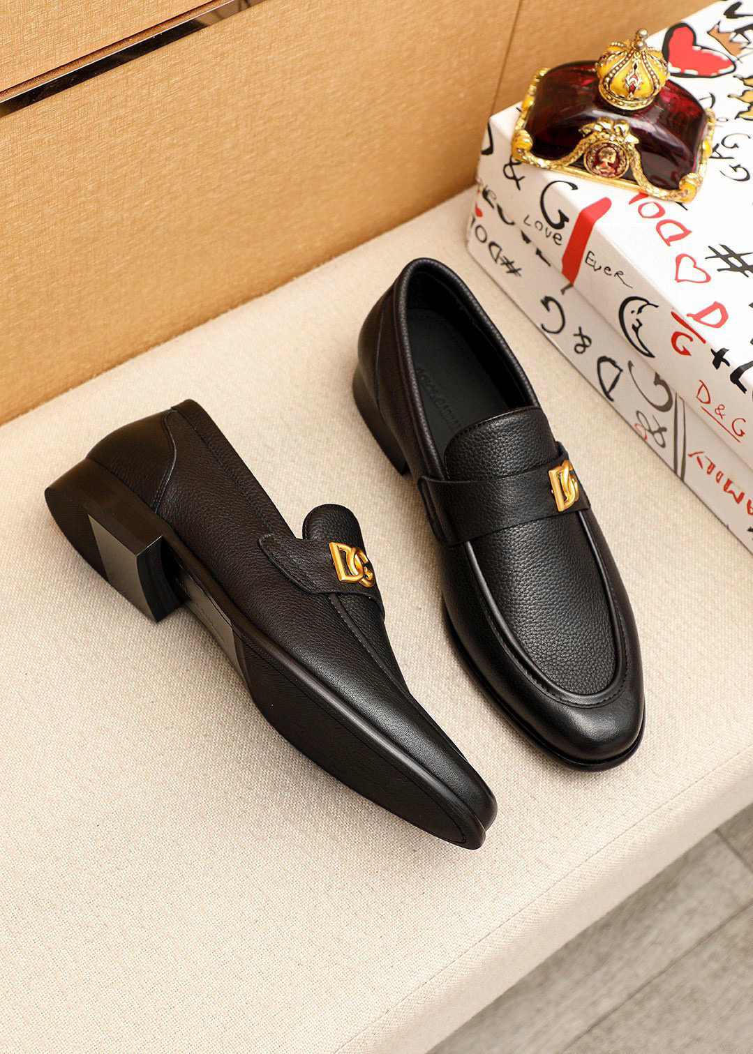 D&G men's leather shoes-46