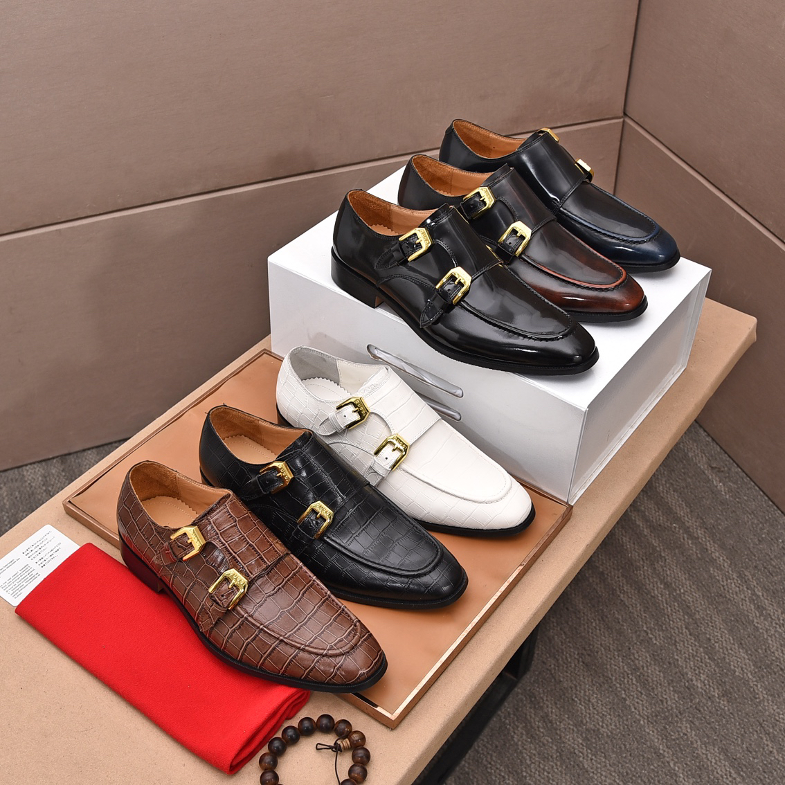 Gucci men's leather shoes-42
