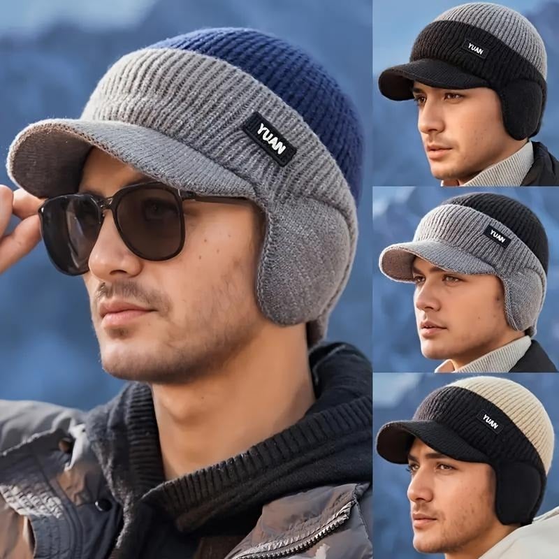 💥2025 HOT SALE❄️ Men's Winter Knitted Earflap Hat