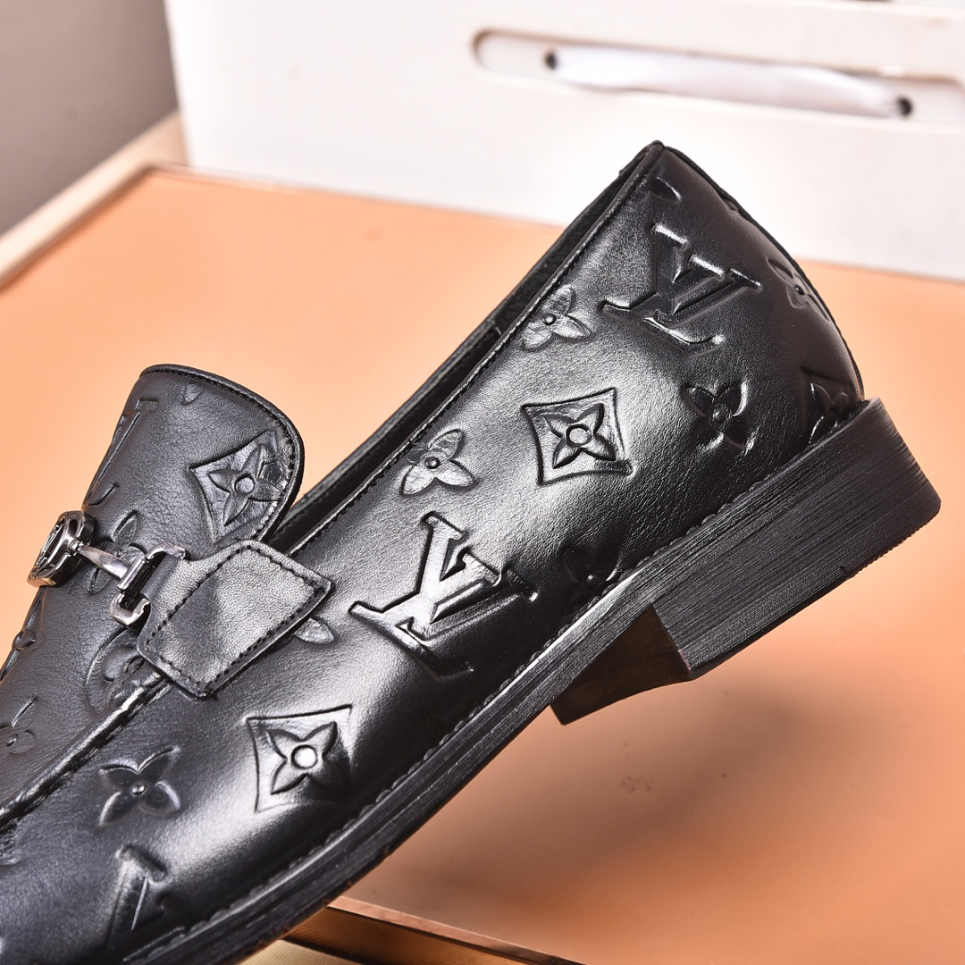LV men's leather shoes-77
