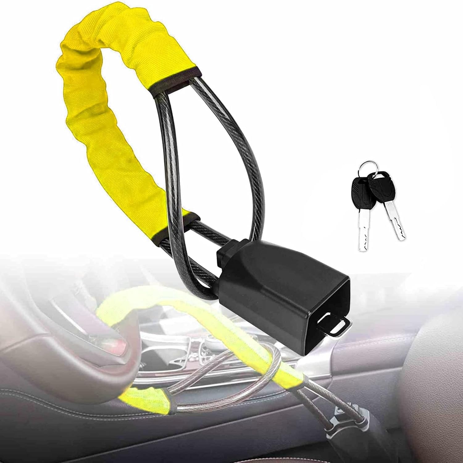 ✨⏰Final 6-hour Preferential Deal✨Car Steering Wheel Anti-theft Lock