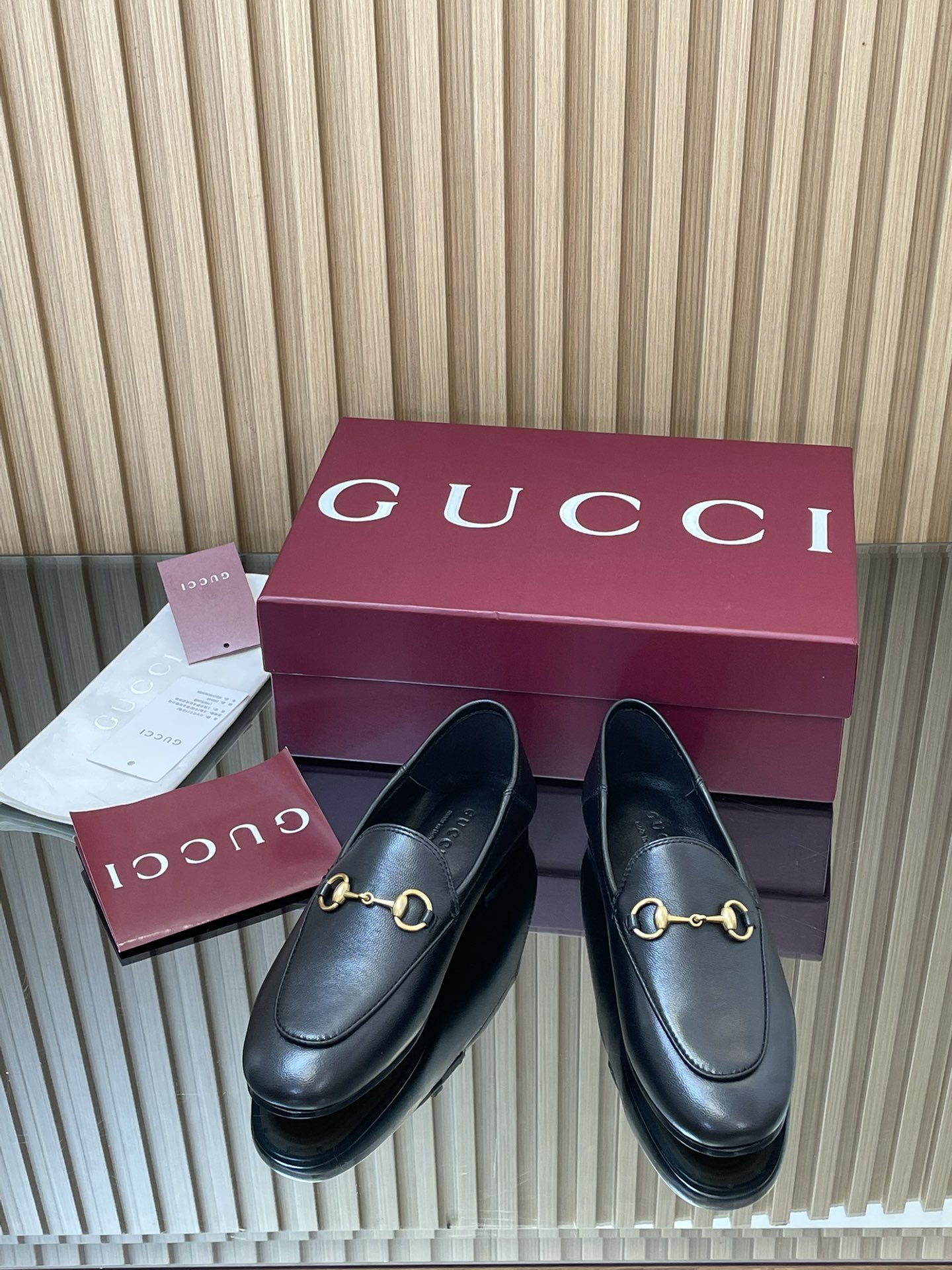 Gucci women's leather shoes-47