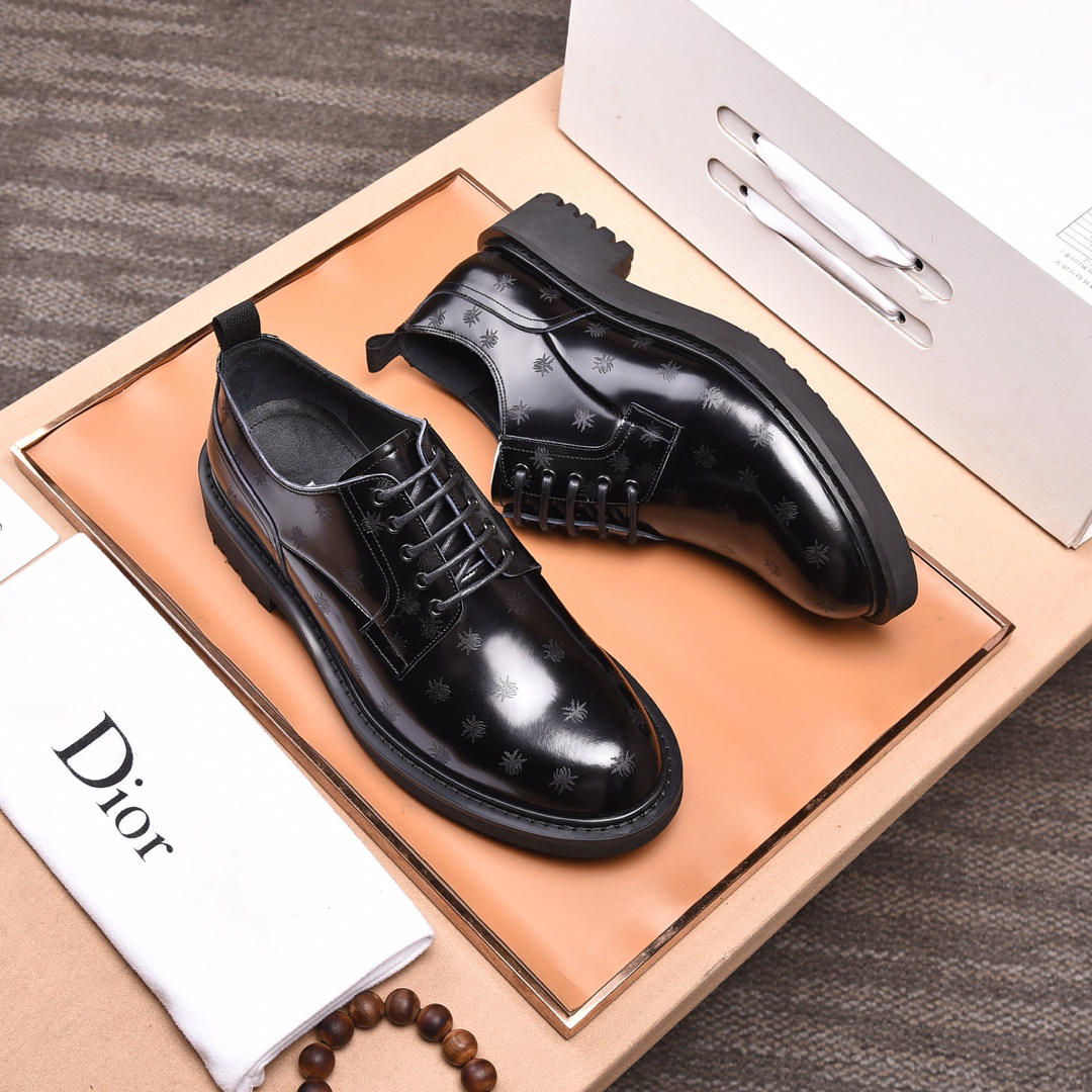 Dior men's leather shoes-5