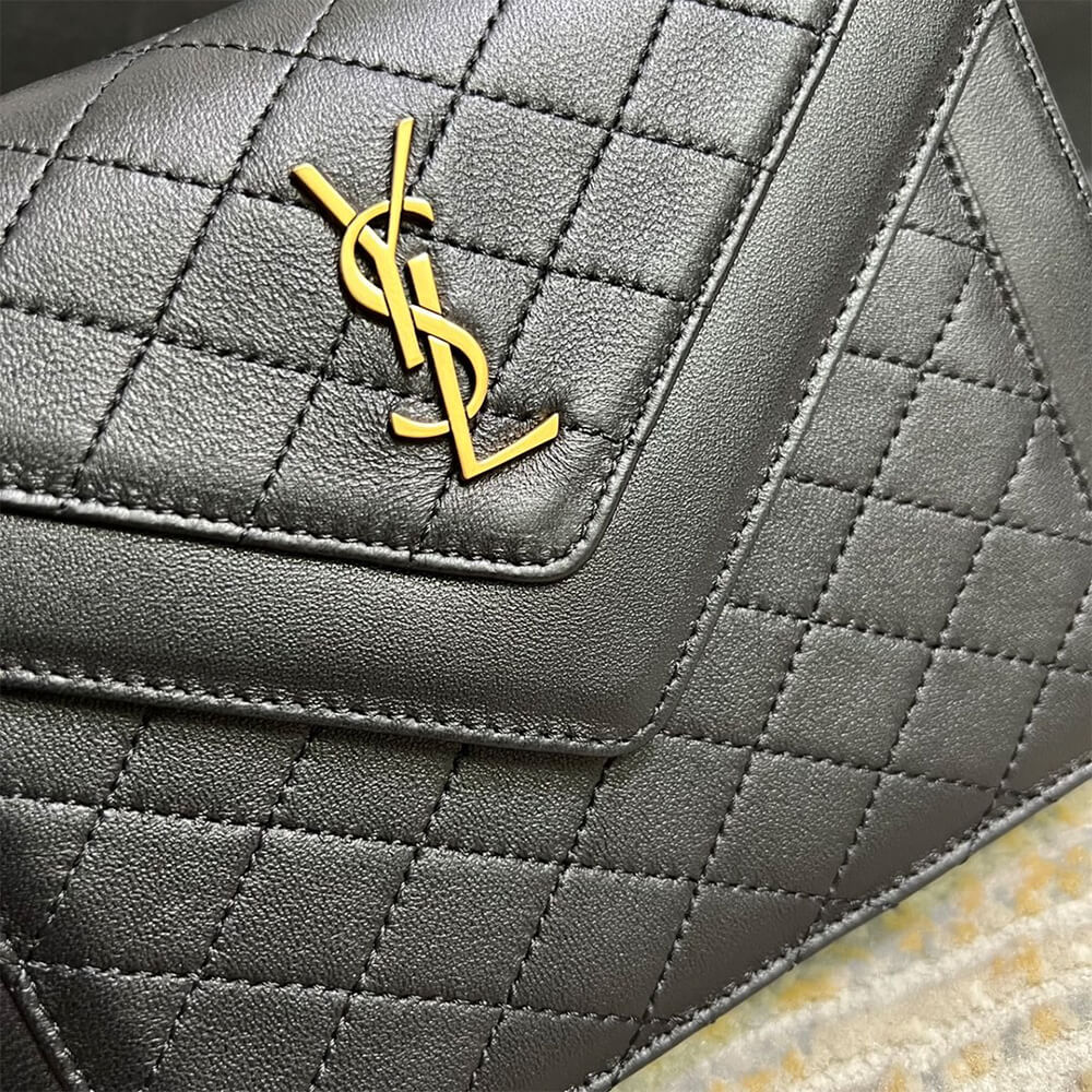 YSL GABY MINI SATCHEL IN QUILTED LAMBSKIN