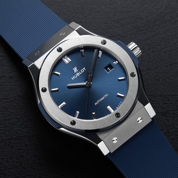 Classic Fusion Men Automatic Blue Rubber Watch 542.NX.7170.RX