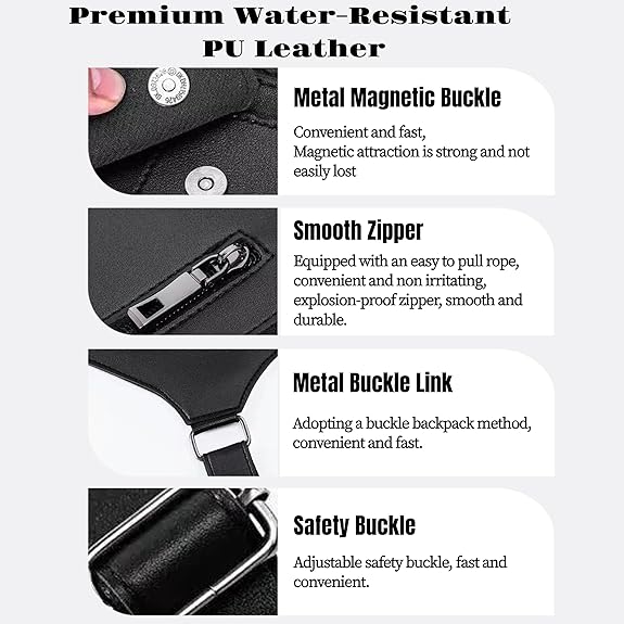 Tactical Double Shoulder Armpit Bag,Anti-Pickpocket Hidden Strap Wallet