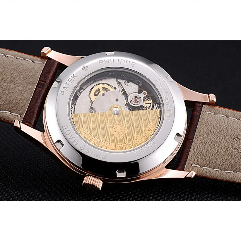 Calatrava White Dial White 39 mm, Rose Gold Plated