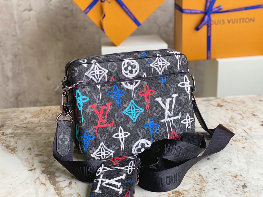 Louis Vuitton Trio Messenger Bag Monogram Coated Canvas M21396