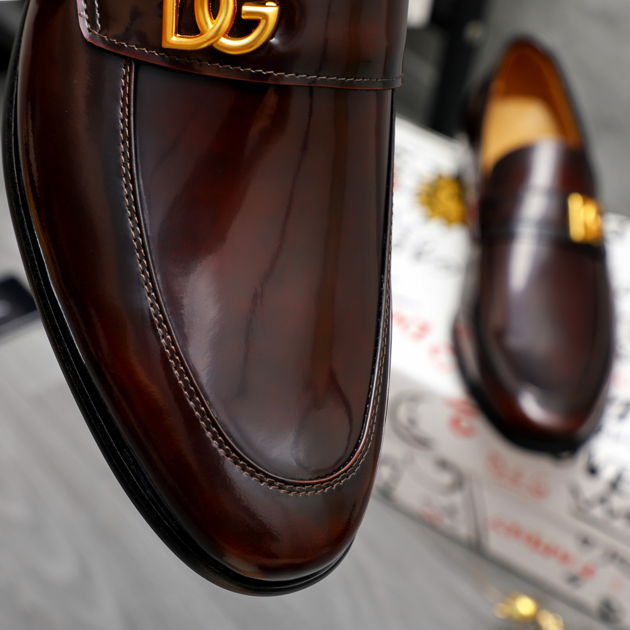 D&G men's leather shoes-59