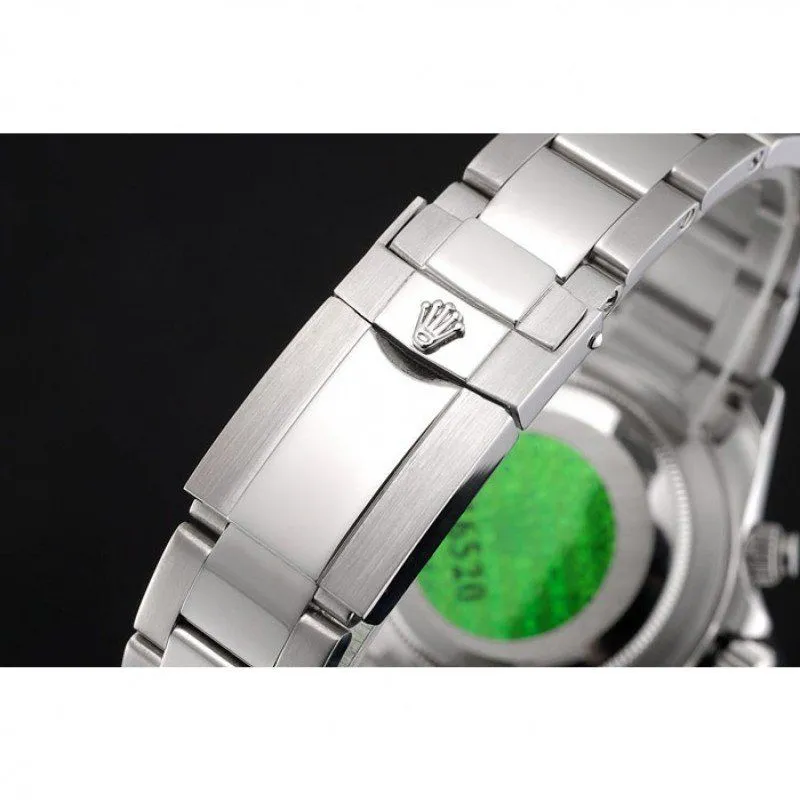 Swiss Daytona Stainless Steel Bracelet Black Dial 80296