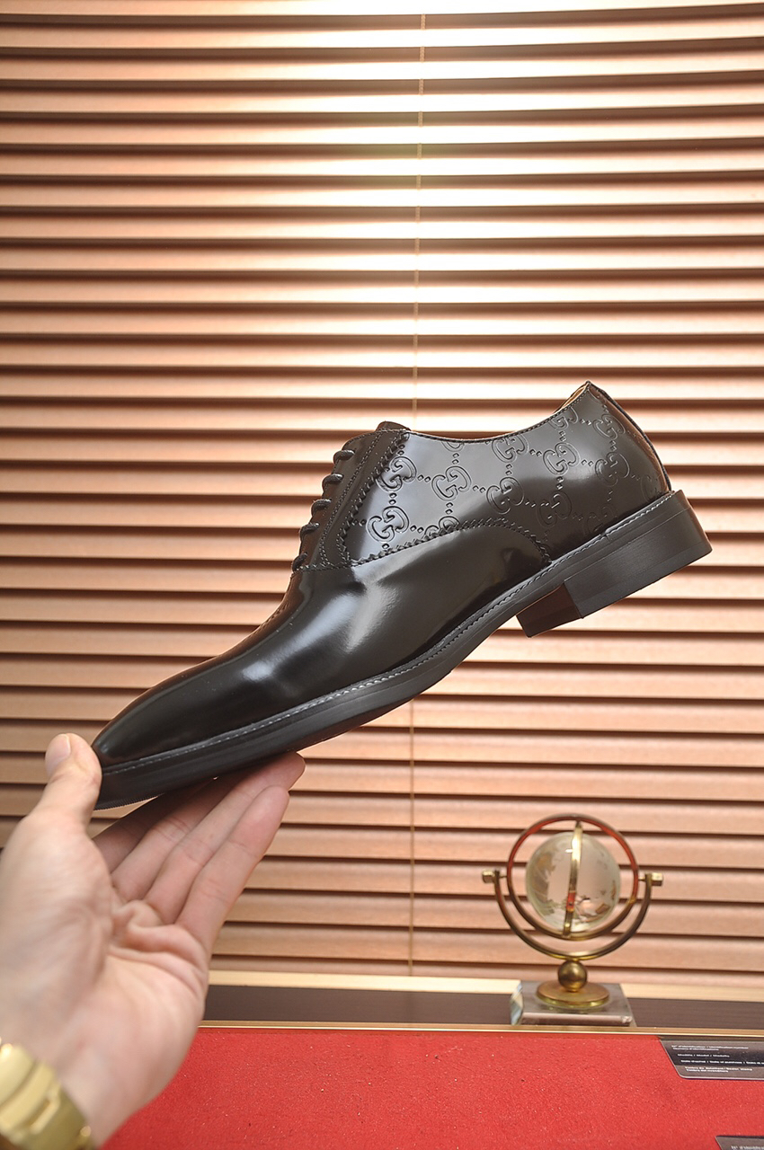 Gucci men's leather shoes-62