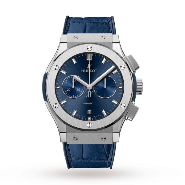 Classic Fusion Men Automatic Blue Rubber and Alligator Watch 541.NX.7170.LR
