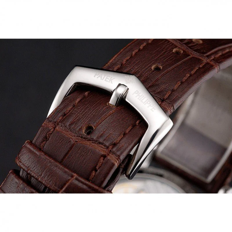 Calatrava Date Dial White 40 mm, Stainless Steel