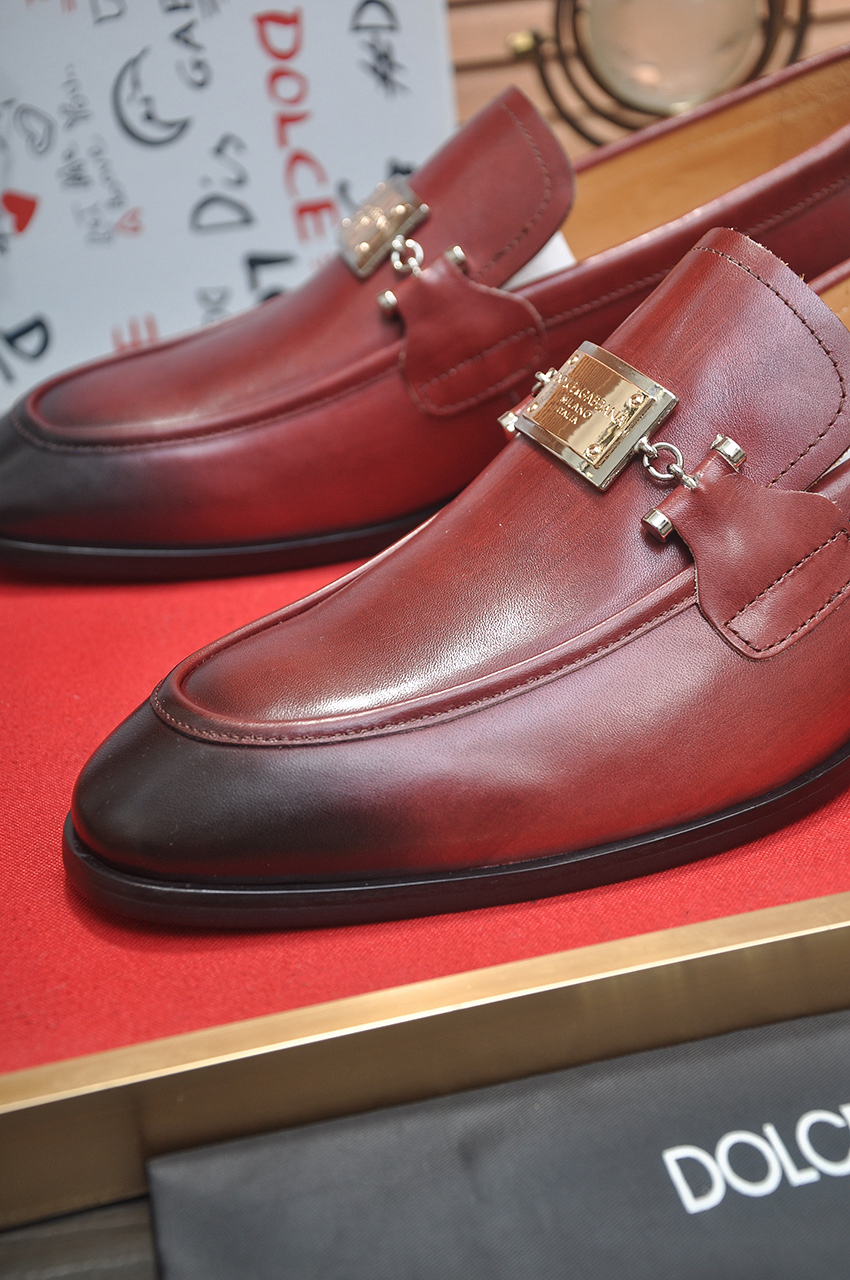 D&G men's leather shoes-1