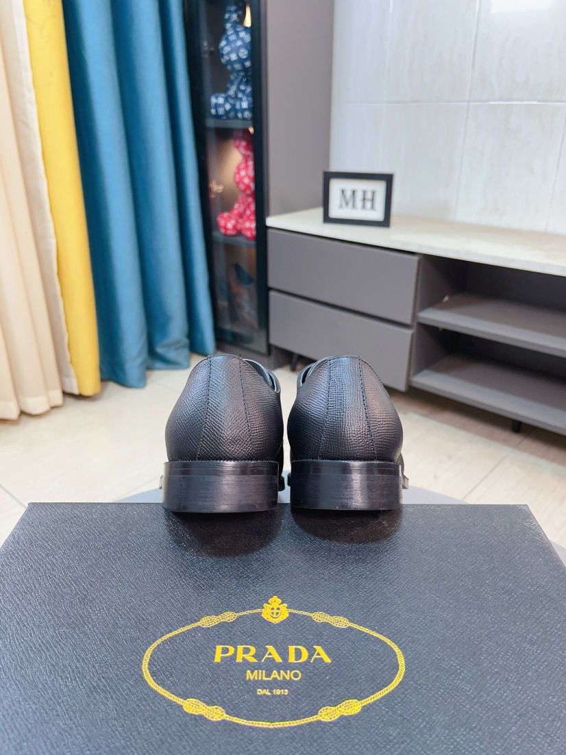 Prada men's leather shoes-43