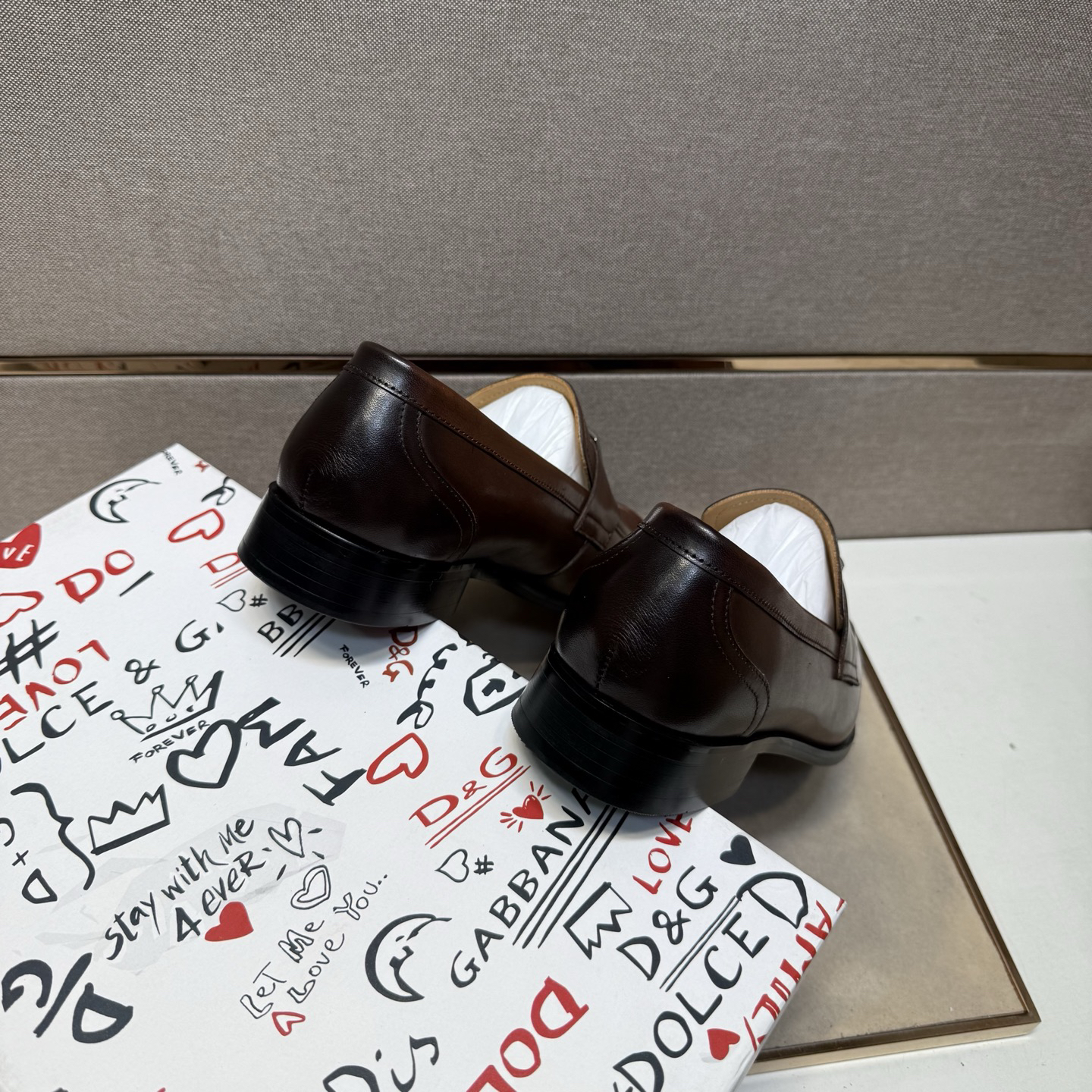 D&G men's leather shoes-99