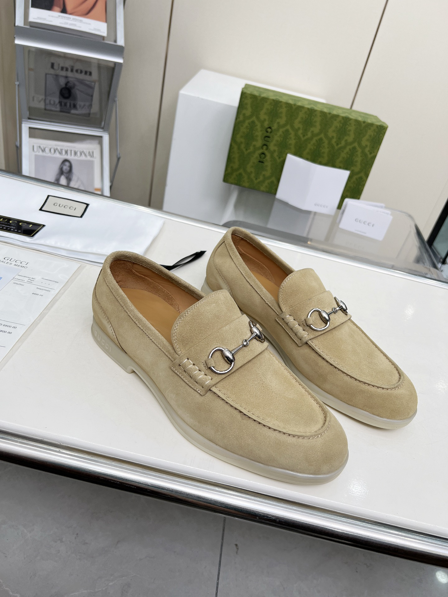Gucci women's leather shoes-18