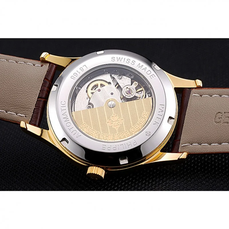 Calatrava Dial White 41 mm, Yellow Gold Plated