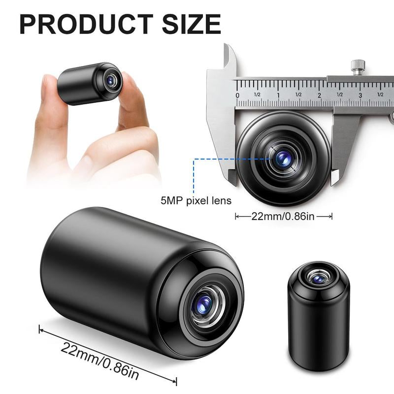 Mini WiFi Camera - HD Compact Hidden Camera for Home & Office