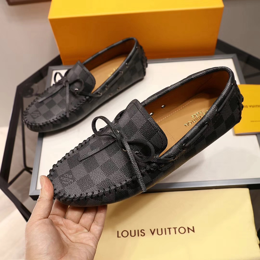 LV women's leather shoes-29