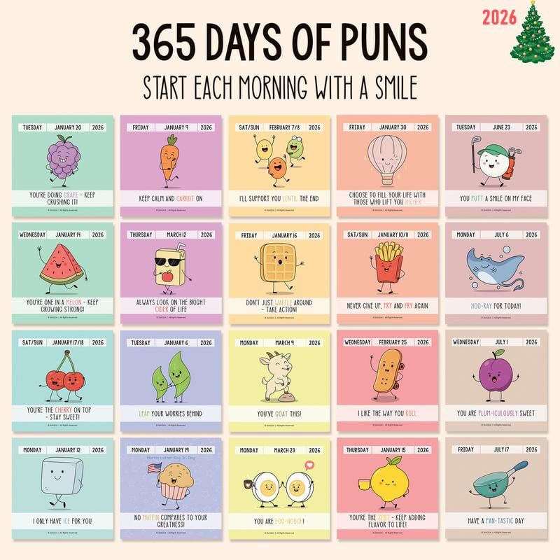 🔥Last Day 50% OFF✨2026 Punny Motivational Desk Calendar📅