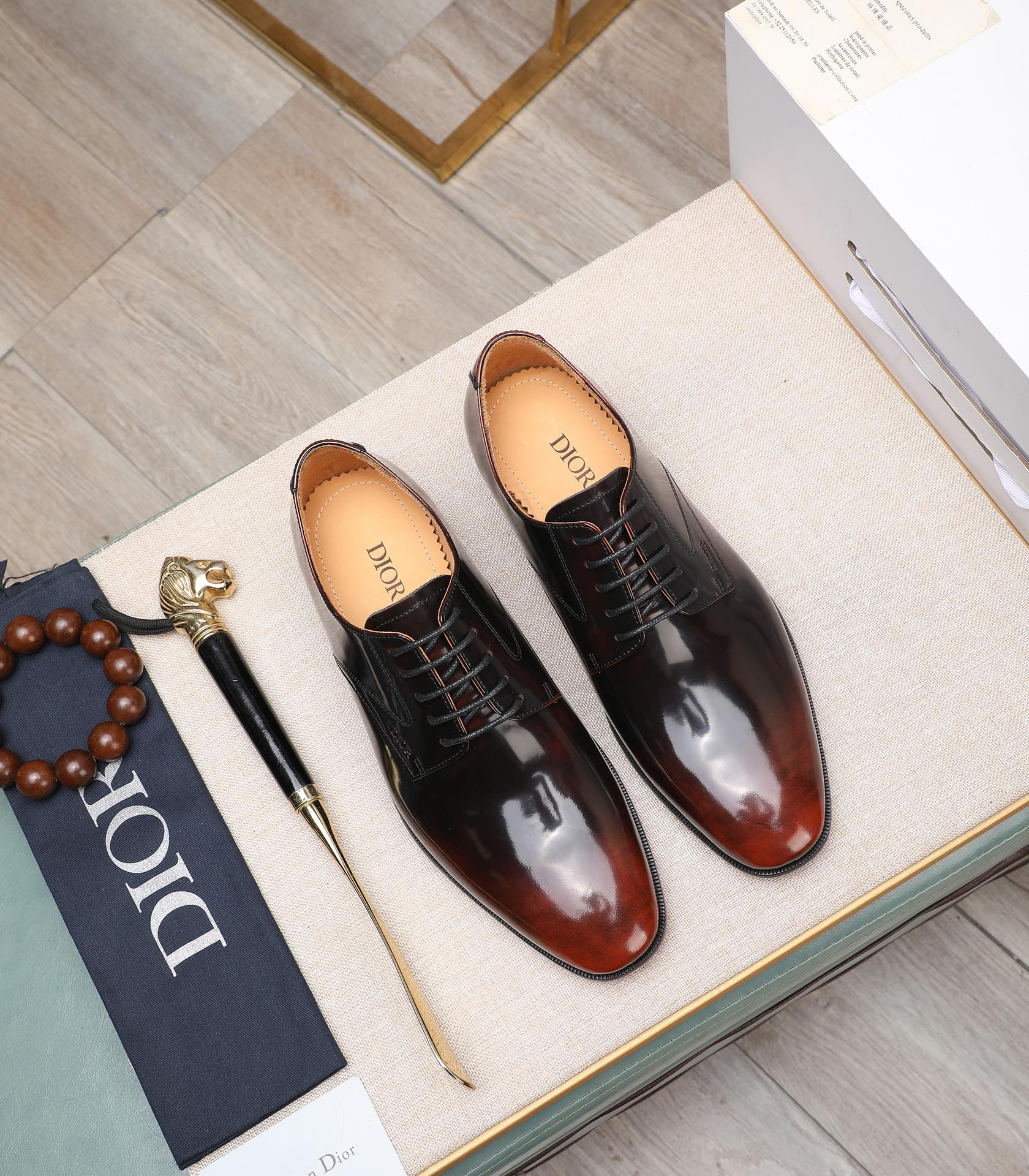 Dior men's leather shoes-24