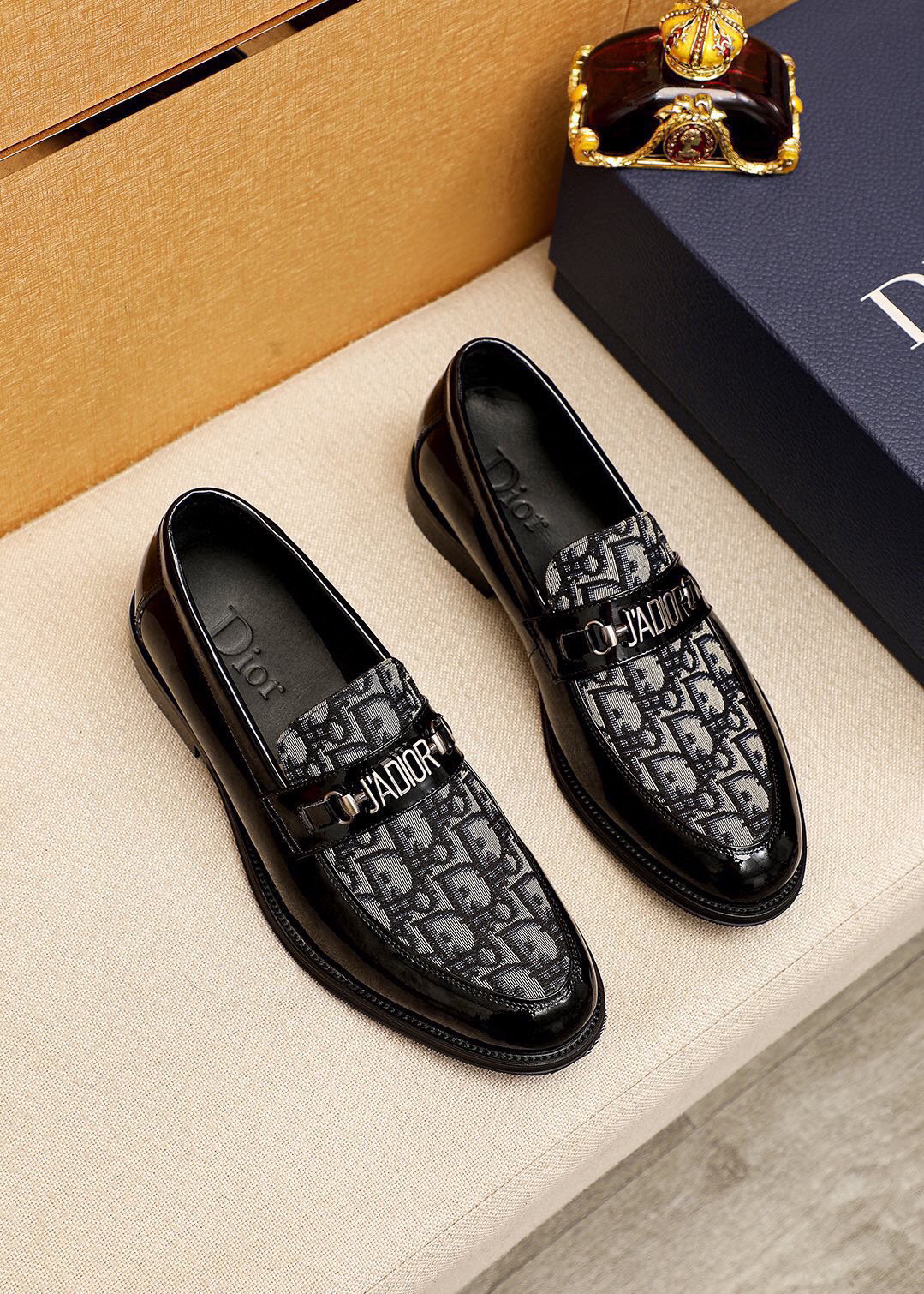 Dior men's leather shoes-53