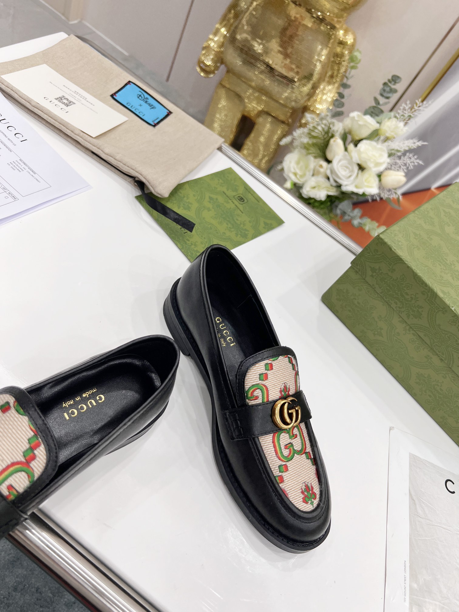 Gucci women's leather shoes-52