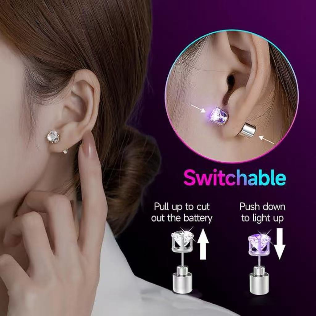🔥Christmas Early Discount 49% Off✨LED Earrings, Light Up Stud Earrings