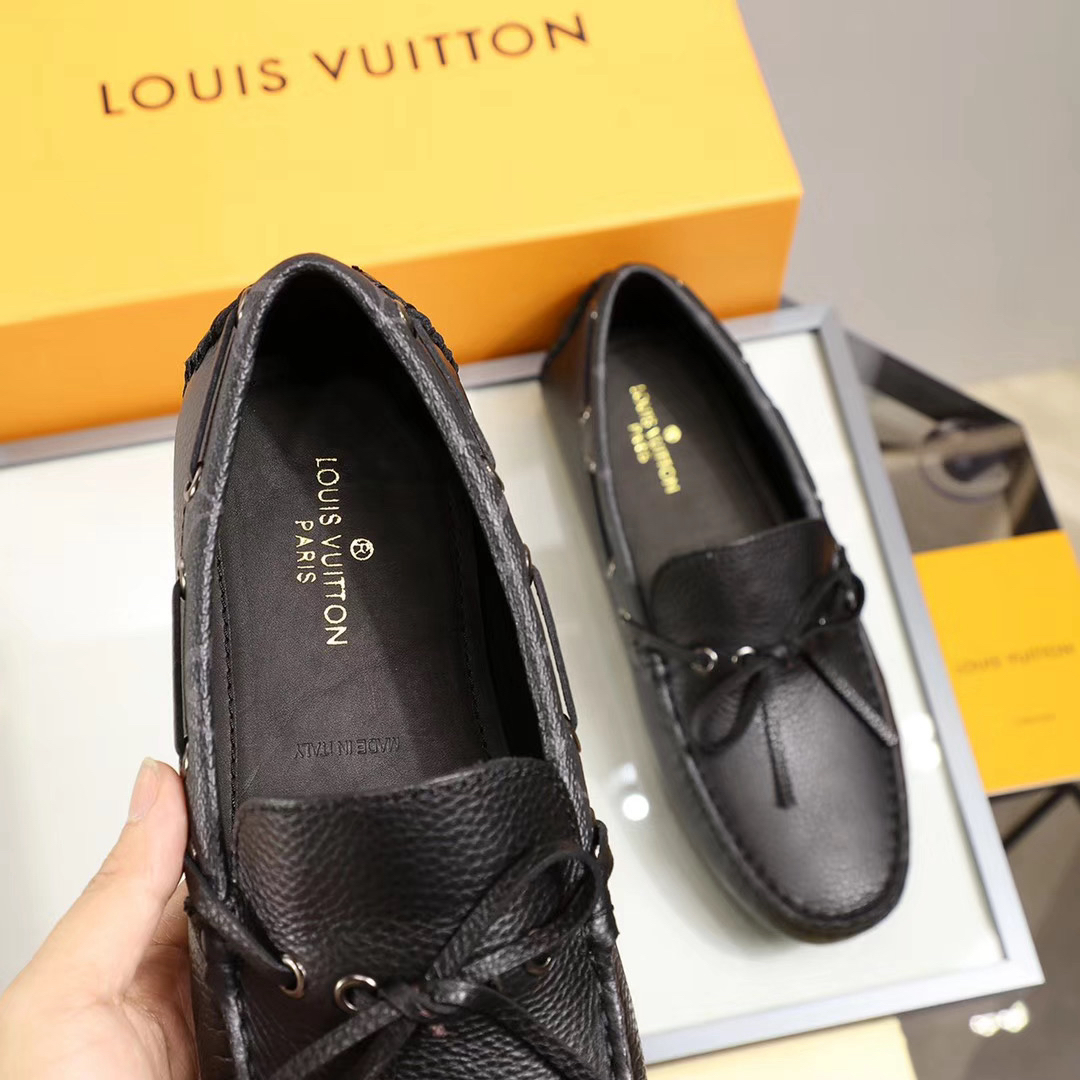 LV women's leather shoes-24