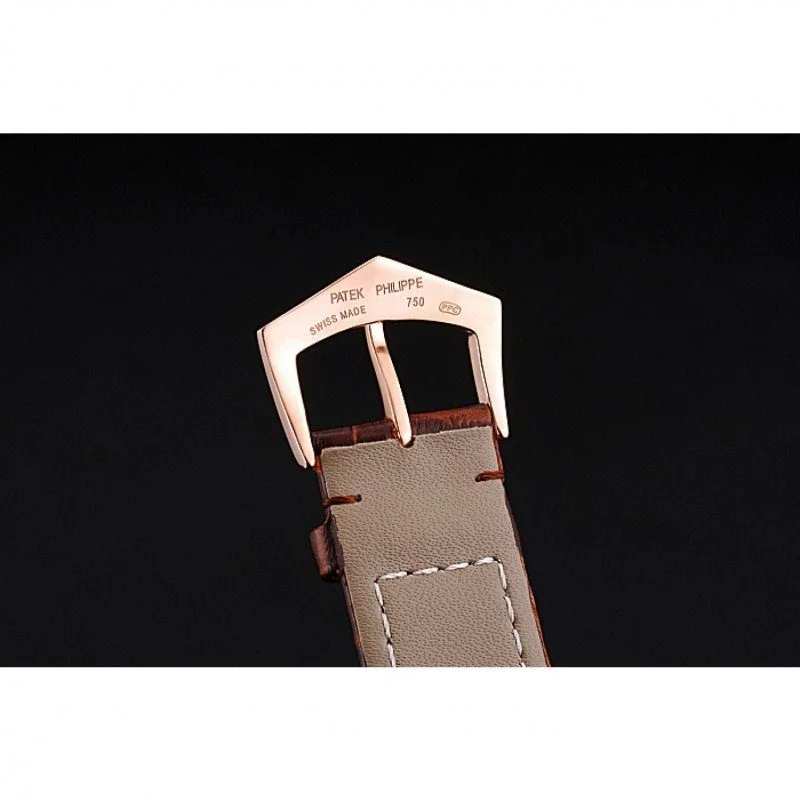 Calatrava White Dial White 39 mm, Rose Gold Plated