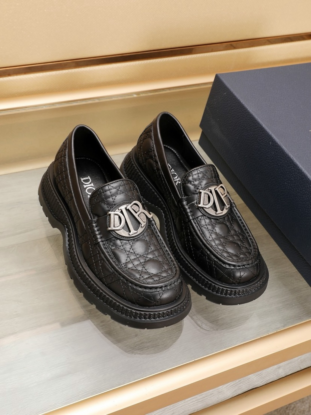 Dior men's leather shoes-33