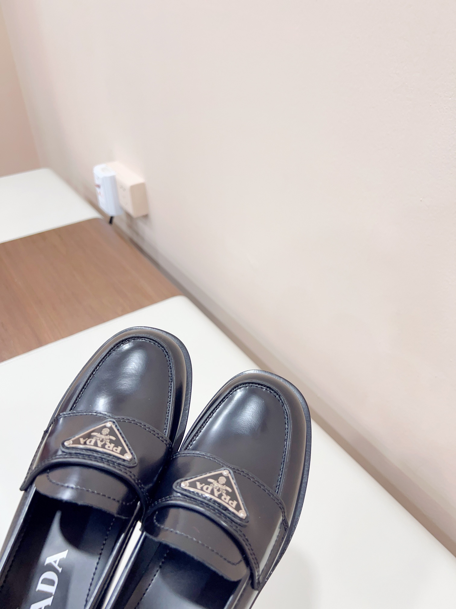Prada women's leather shoes-16