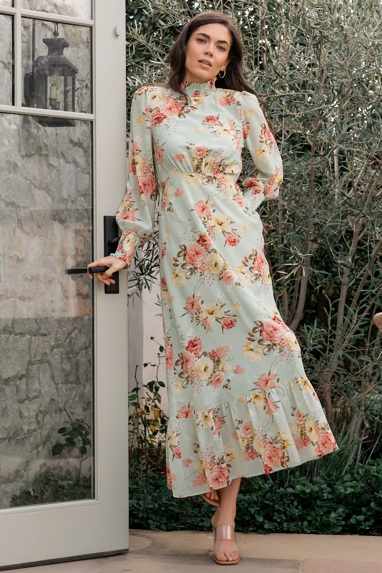 Luciana Maxi Dress | Sage Multi