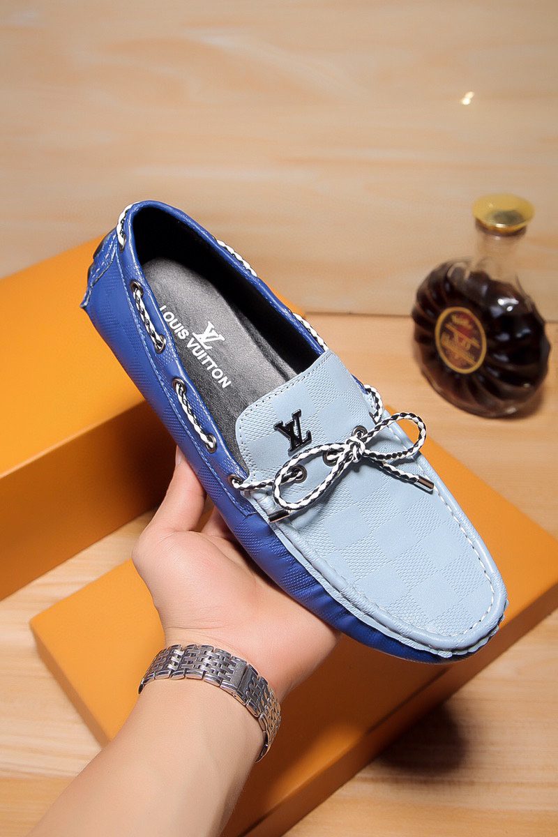 LV women's leather shoes-33
