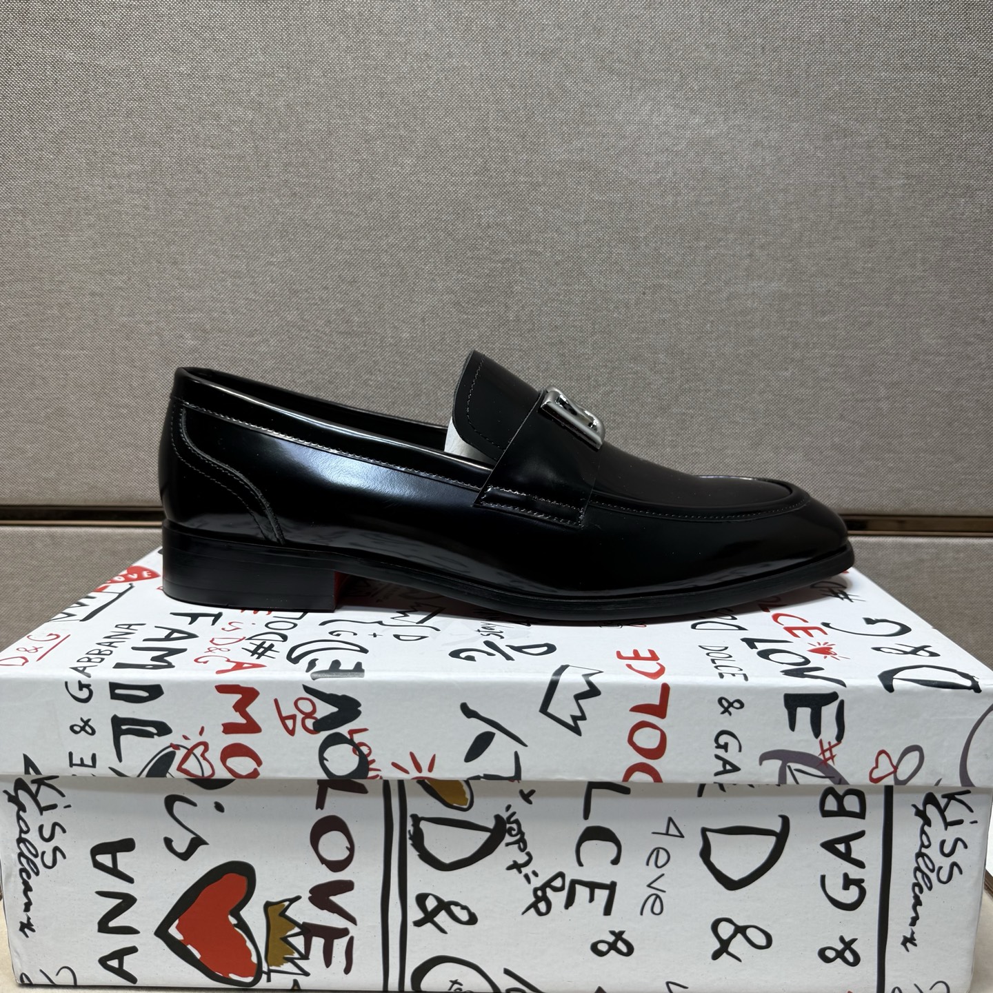 D&G men's leather shoes-35