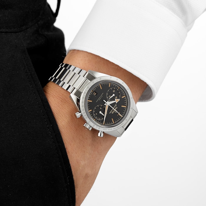 Speedmaster 57 Co-Axial Master Chronometer Chronograph 40.5mm Mens Watch Black