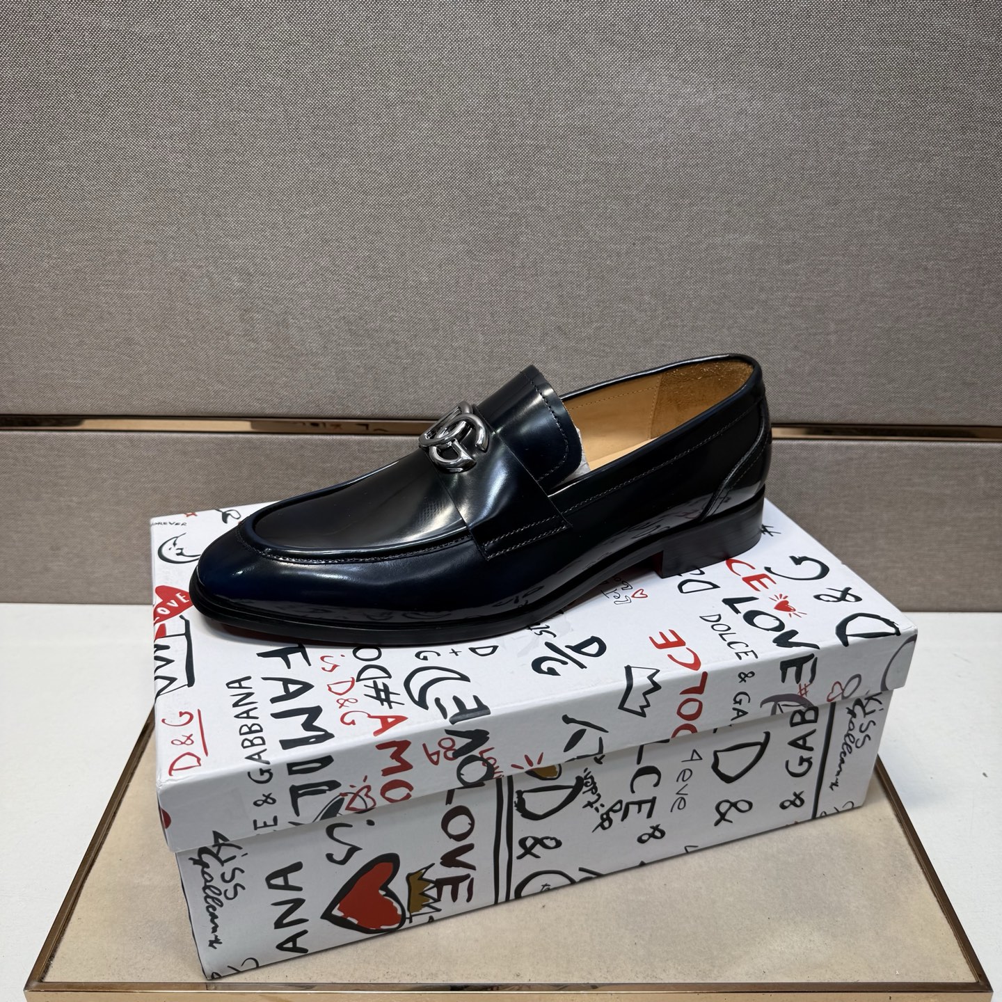 D&G men's leather shoes-33