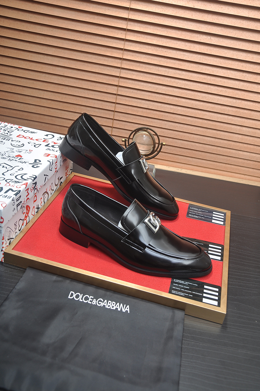 D&G men's leather shoes-26