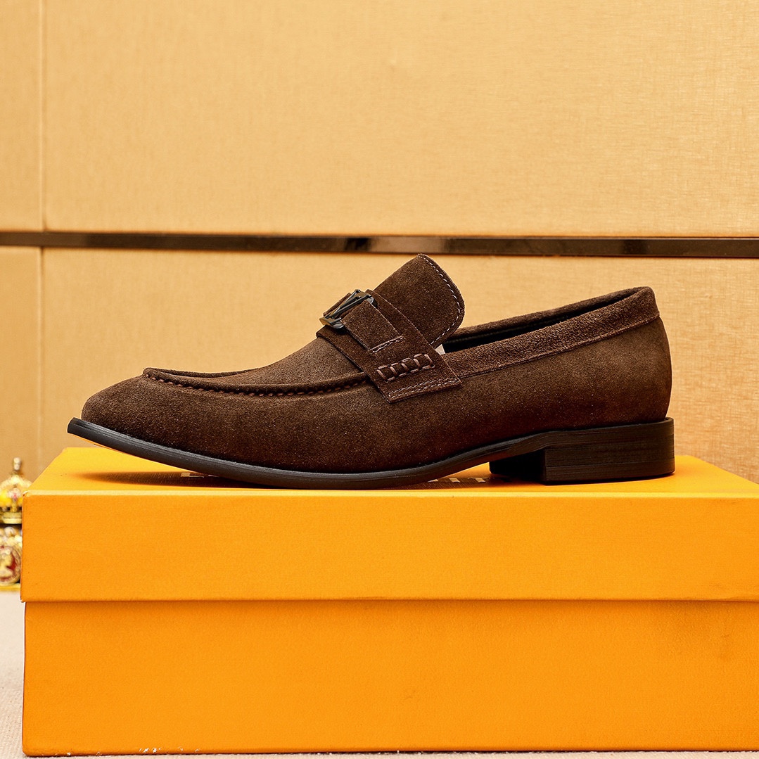 LV men's leather shoes-36