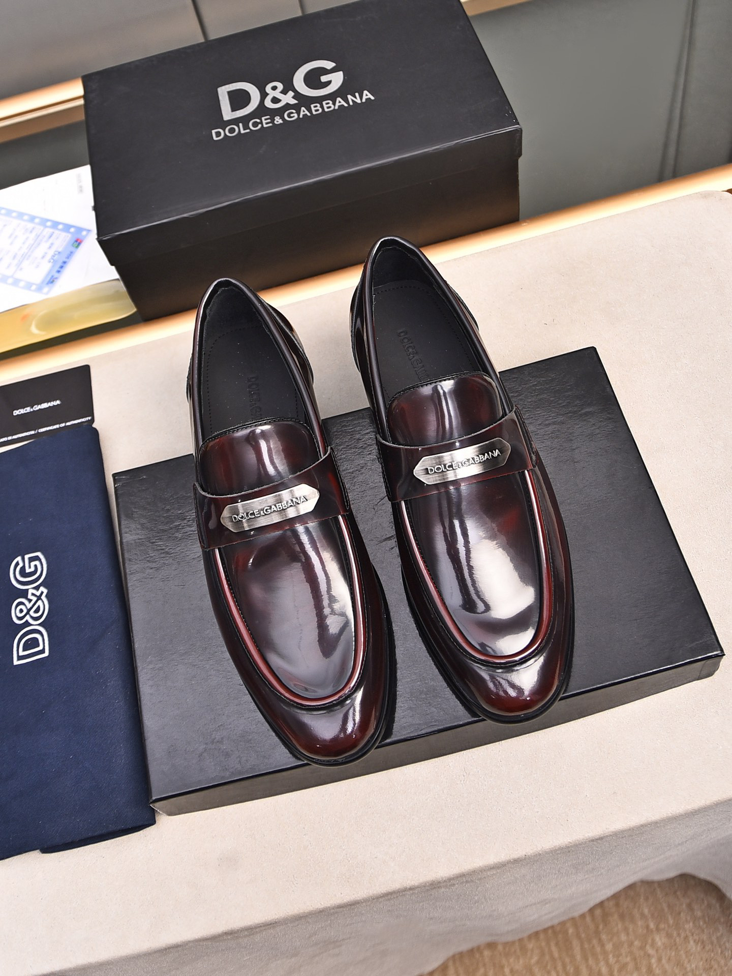 D&G men's leather shoes-56