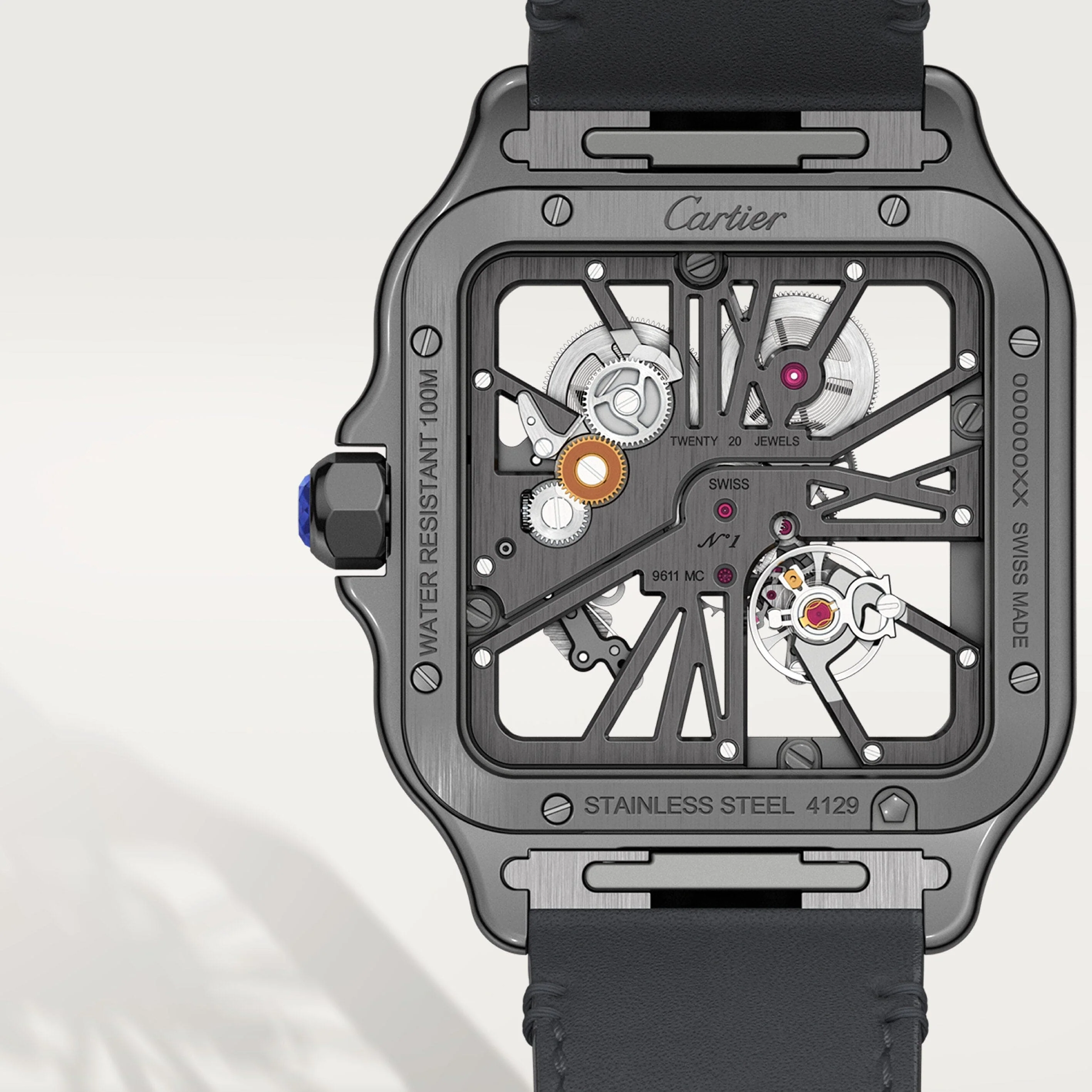 Santos de skeleton watch CRWHSA0009(Box NOT Included)