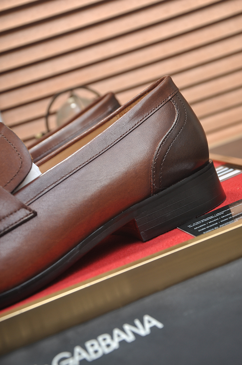 D&G men's leather shoes-34